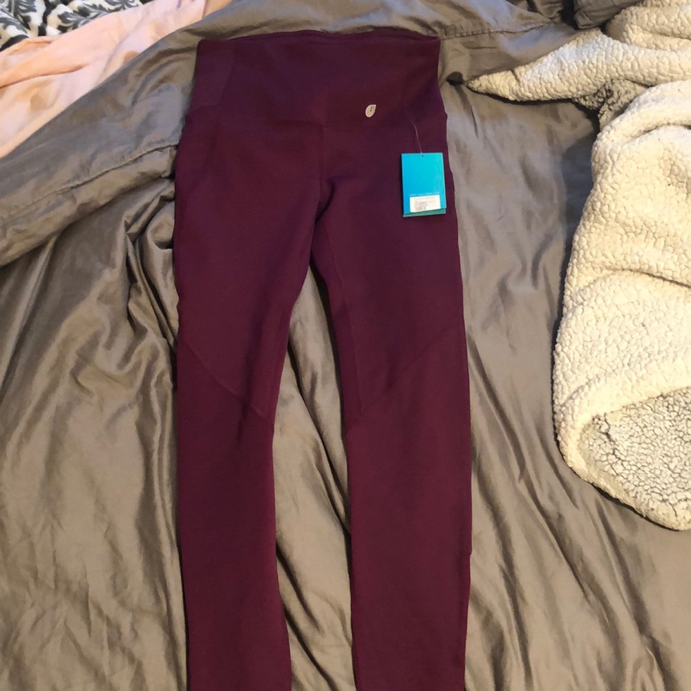 Adult XS Cropped Purple Leggings